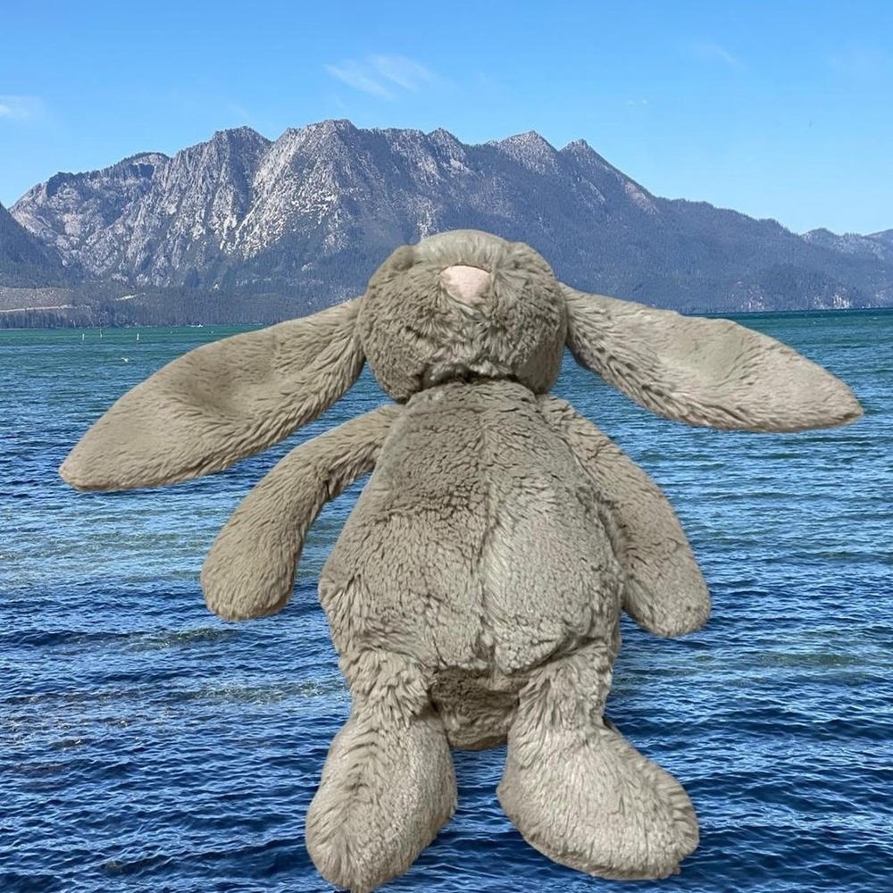Jellycat Bashful‎ Beige Bunny Plush Doll Medium London Lovey Soft Toy 12"